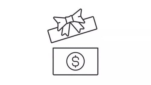 Animated bonus line icon