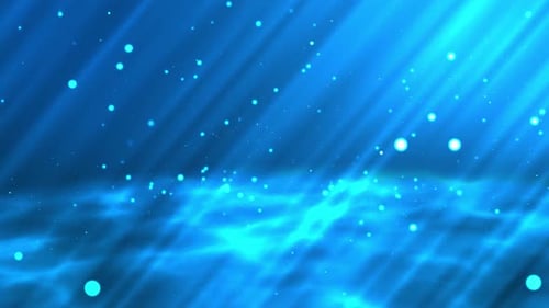 Abstract Glowing Particles With Beam Light Rays Background_V2