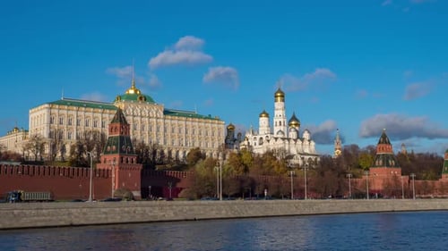 Moscow Kremlin view from Moscow river.