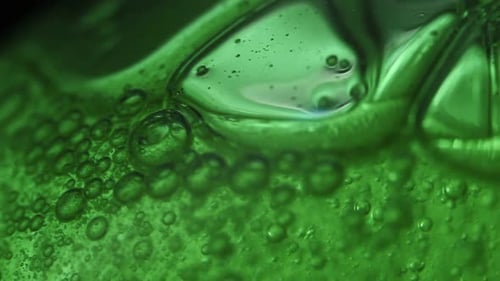 Abstrakte grüne gelbe Blasen