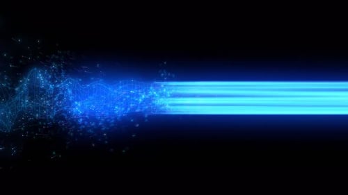 Futuristic network communication data or transfer streaming speed closeup detail loop