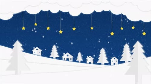 Christmas Landscape View 4K
