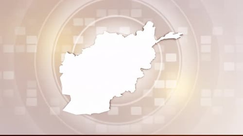 Animated Afghanistan Map Outline Reveal