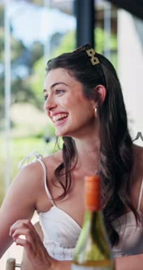 Cheers, friends and woman in restaurant with wine for social gathering, reunion and tasting event