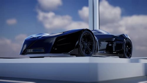 Sleek Futuristic Sports Car Design