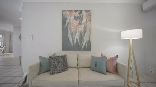 Modern Interior Design in Neutral Toned Living Room