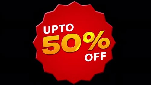 3D Discount Offer Starburst Reveal