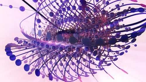 Abstract Flowing Organic Structure Loop Background