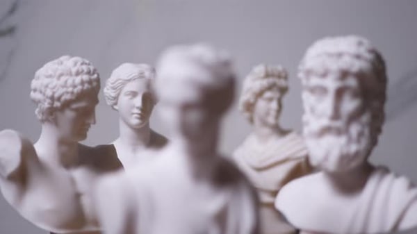 Statues of Greek Gods Zues, Apollo, Aphrodite, Hermes, Artemis - Rack ...