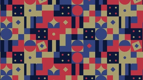 Minimalist Geometric Abstract Tiled Background
