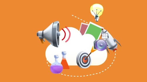 Business Items Potion Bottle, Rocket, Lamp, Cards, Camera Appear In The Middle