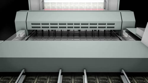 Printing Sheets of One Hundred Dollar Bills Bank