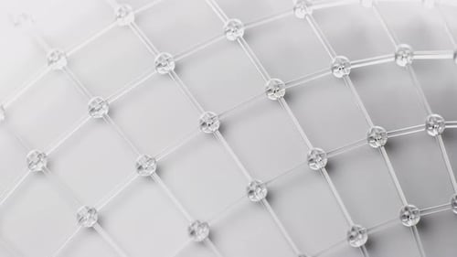 White Wireframe Surface: Background