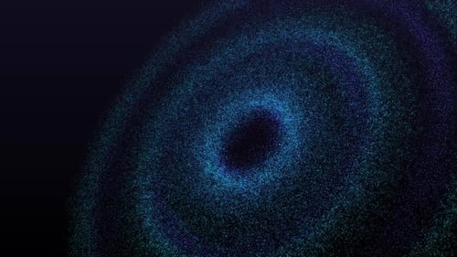 Blue Circular Particles