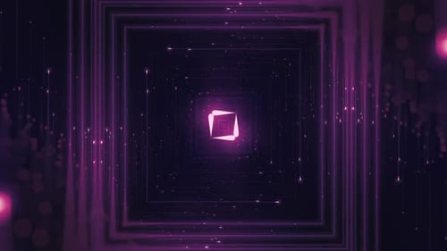 Square Lines Blinking Animation Background