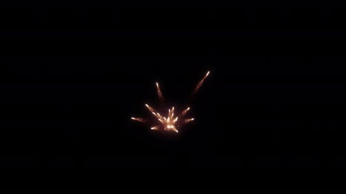 Ground Fireworks Burst sparks Eruption