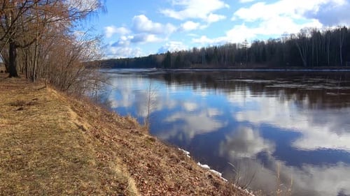 Spring, Forest, And Ice On The River 34