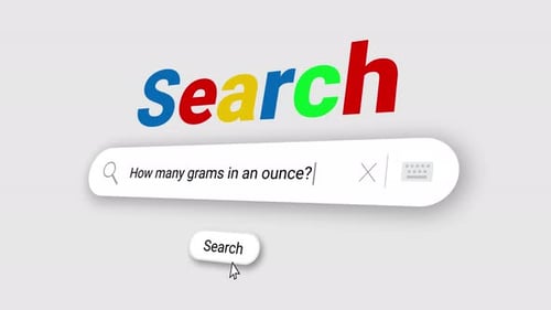How many grams in an ounce? in Search Bar and click on search