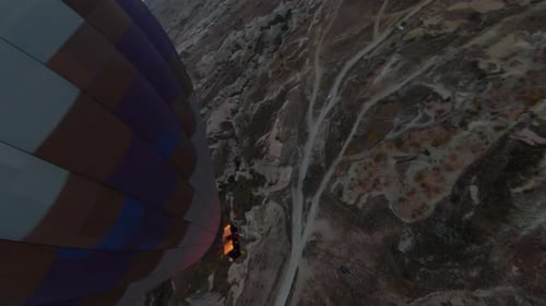 Scenic Hot Air Balloon Ride over Cappadocia at Sunset