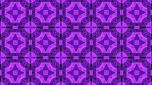 Purple Abstract Mandala Kaleidoscope Loop V5