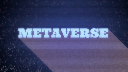 Digital Glitch Text Reveal for Metaverse