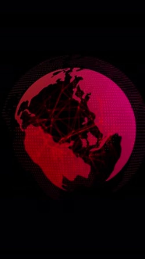 Technology globe rotation