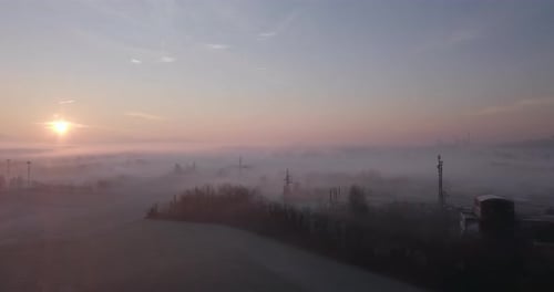 Fly Above Foggy Valley