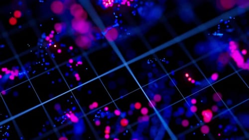 Intelligence artificielle, traitement des mégadonnées, animation de flux, cœur d'informatique quantique avec données