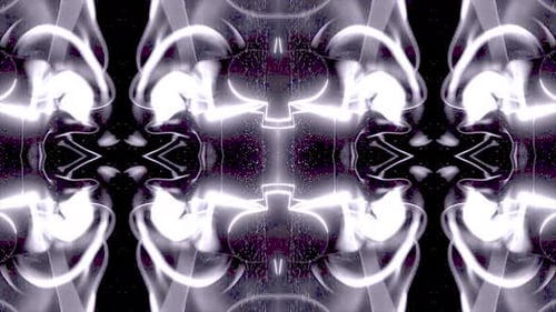 Abstract Liquid Flowing Symmetry Glowing Light Pattern