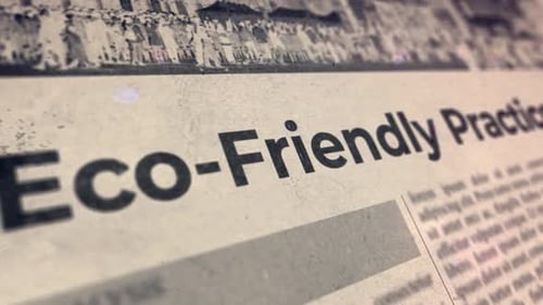 Eco Friendly Practices Newspaper