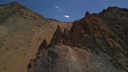 Rocky Mountains During the Day Drone Flight