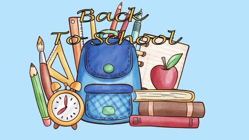 Back To School Background On Blue