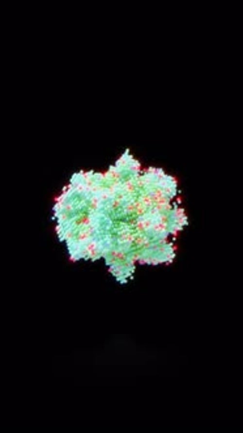 Animación 3D de ciencia fractal de Mandelbulb, bucle continuo