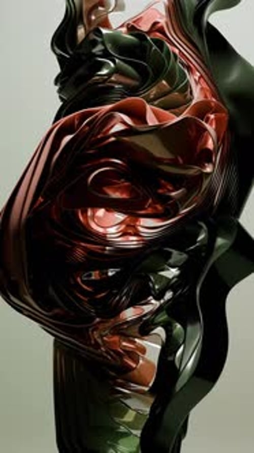 Floating Cloth 3D Abstract Animation