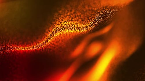 Abstract Glowing Particle Wave Flow Background