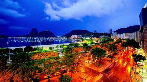 Vista deslumbrante e bonita do Rio de Janeiro, Brasil