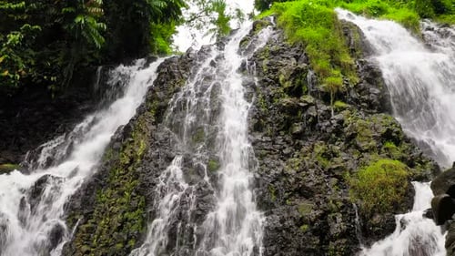 Beautiful Tropical Waterfall Philippines Mindanao