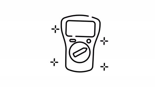 Animated Sketch Multimeter Icon