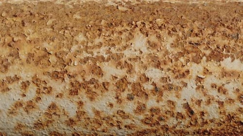Rusty Metal Pipe Rust Texture Close Up Insides of an Old Sewer Oil Pipe