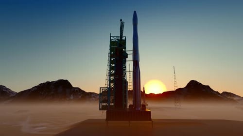 Time Lapse do nascer do sol no Centro Nacional de Lançamento de Satélites