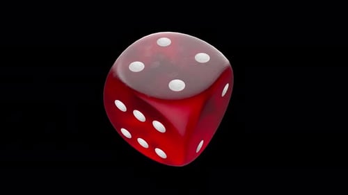 Spinning Dice mit Alpha-Kanal