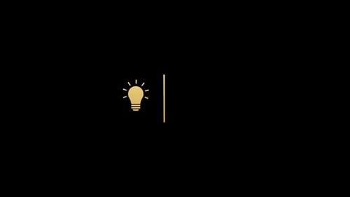 Minimalist Lightbulb Logo Reveal Animation