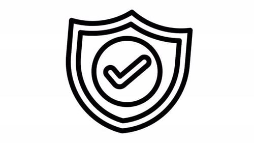 Animated Shield Checkmark Security Icon