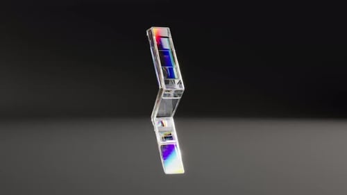 Signe de foudre en verre et cristal Rotate Endless