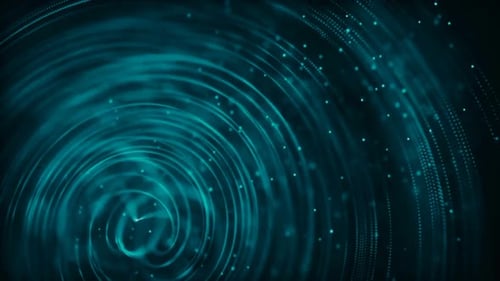 Purple Glowing Circle Shape Particles Animation