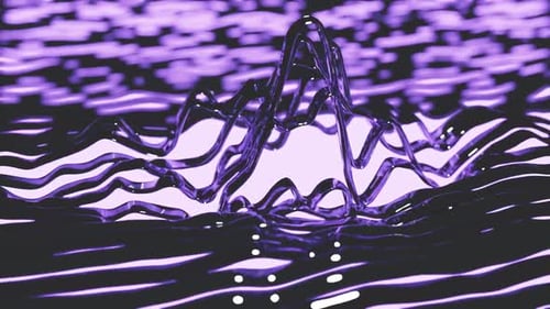 Purple Displaced Bands Background Loop Animation In 1080HD
