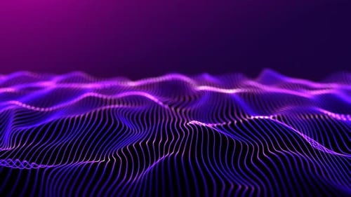 Abstract Digital Wave Background Animation