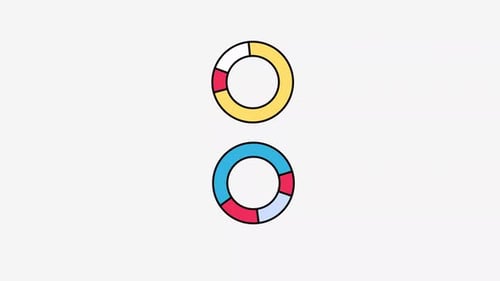 Animated Donut Chart Data Visualization Infographics