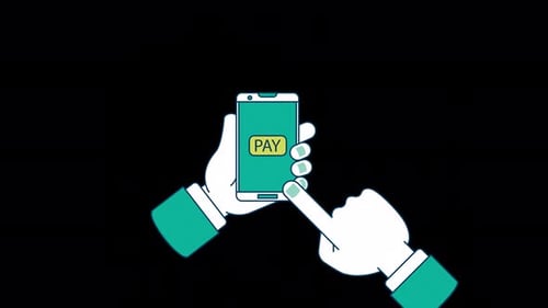 Online Digital Payment Animation 4K On Alpha