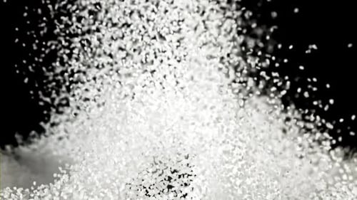 Super Slow Motion Flying Sugar